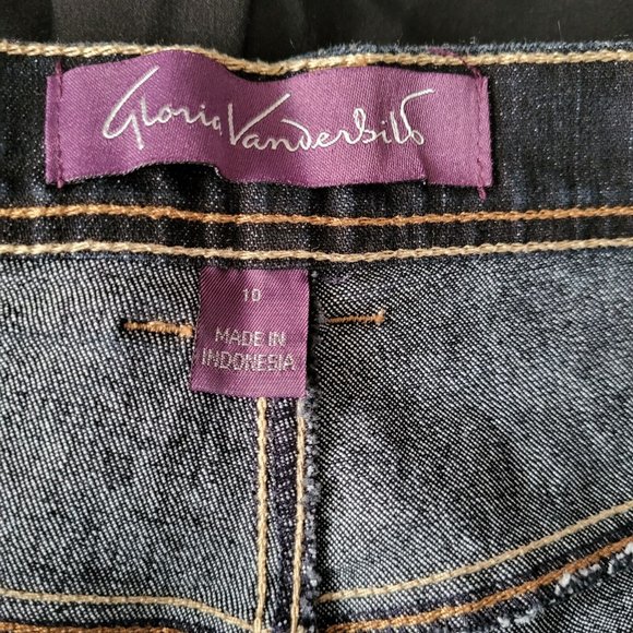 Upcycled Midi Skirt Size 10 Black Lace Panel Embellished Flower Hippie - Picture 7 of 9